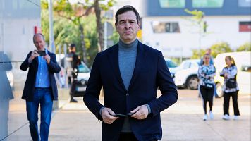 David Snchez, hermano del presidente del Gobierno, a su llegada a los juzgados de Badajoz