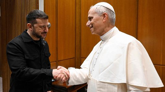 León XIV: el papa recibe a Zelenski en el Vaticano