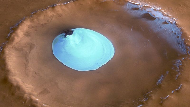 Marte alberga varios depósitos ricos en agua helada