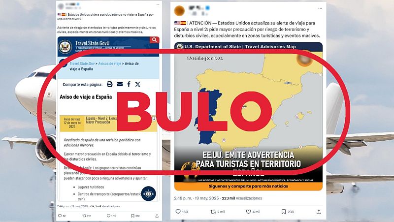 Estados Unidos no ha elevado el nivel de alerta por terrorismo en España, es un bulo