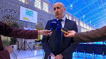 El presidente de la Confederacin Hidrogrfica del Jcar, Miguel Polo, en un acto en Alicante