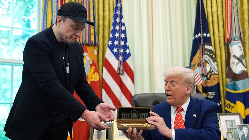 Trump elogia a Musk en su despedida de la Casa Blanca: "Su servicio a Estados Unidos ha sido incomparable"