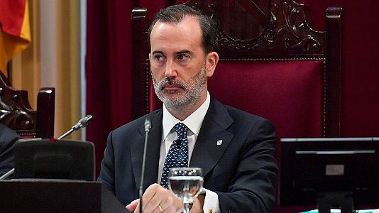 El presidente del Parlament Balear, Gabriel Le Senne durante un pleno del Parlament Balear