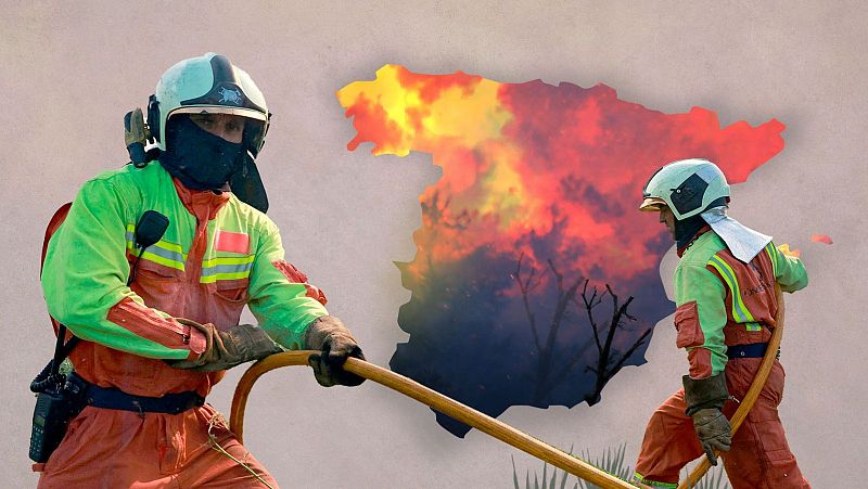 Mapa de los incendios en España: cinco grandes fuegos y cerca de 13.000 hectáreas quemadas en lo que va de año