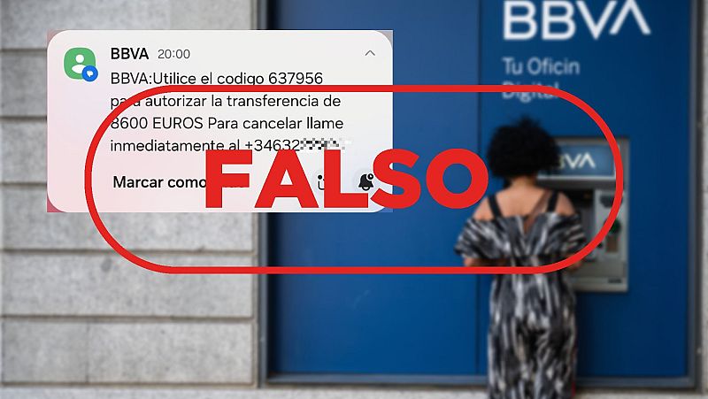 BBVA no te manda este SMS para autorizar una transferencia o cancelarla por telfono, es un fraude