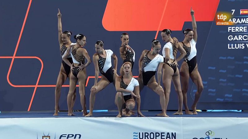 España logra la medalla de oro en la rutina técnica por equipos