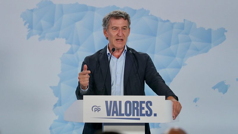 Feijóo promete "una limpieza total" y dice que Sánchez "sobra desde hace tiempo"