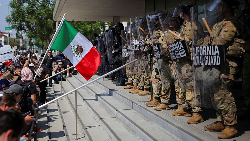 Trump envía 2.000 soldados más y 700 marines en el cuarto día de protestas en Los Ángeles contra su política migratoria