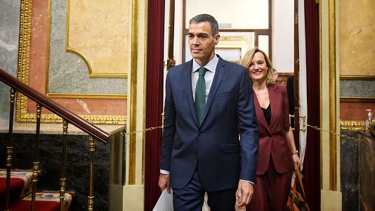 El presidente del Gobierno, Pedro Snchez, interviene en la ltima sesin de control en el Congreso a la que acudi el 14 de mayo de 2025