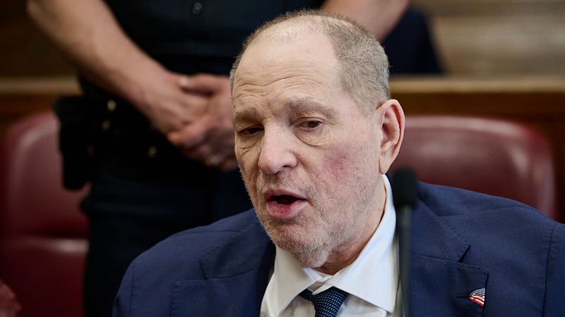 El productor de cine Harvey Weinstein, condenado por un delito sexual en un nuevo juicio en Nueva York