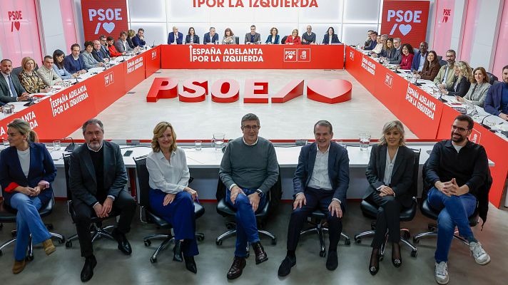 La reunin de la Comisin Ejecutiva Federal del PSOE el pasado 10 de marzo