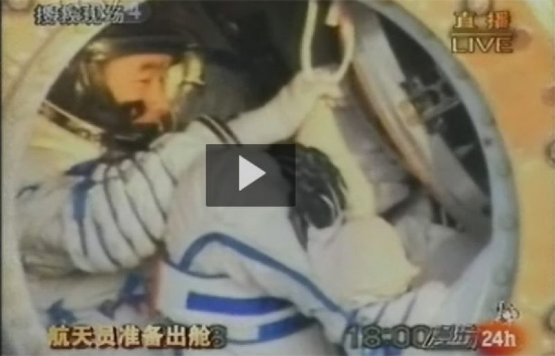 Los astronautas chinos regresan como héroes a la Tierra tras su primer paseo espacial