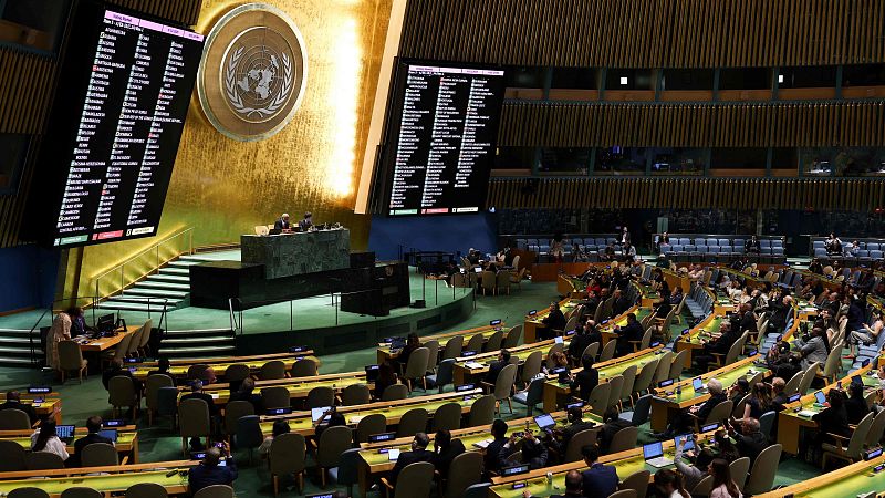 La Asamblea General de la ONU aprueba por 149 la votos resolución española de apoyo a Palestina