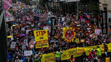 Protestas por todo EE.UU. contra Trump en la jornada bautizada como Da Sin Reyes