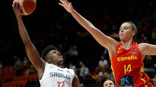 Raquel Carrera, en el Eurobasket 2021