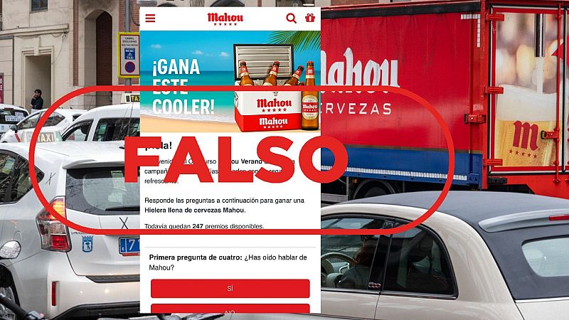 Mahou no regala neveras llenas de cervezas por responder una encuesta, es un fraude