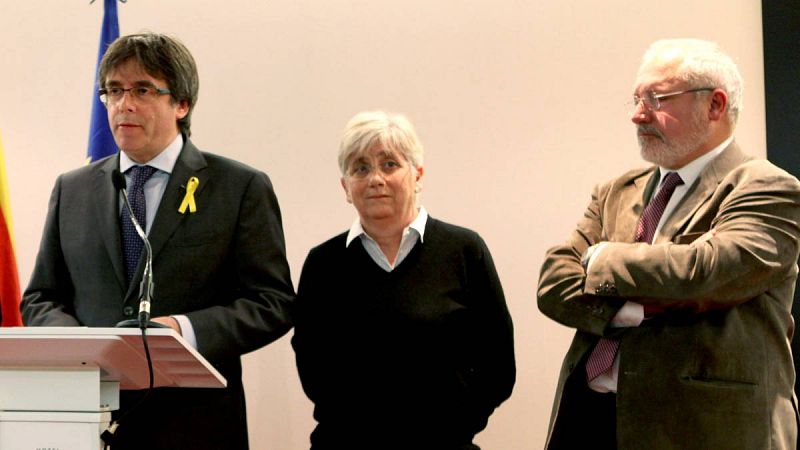 Puigdemont, Ponsatí y Puig piden a la nueva Mesa del Parlament la delegación del voto para la investidura