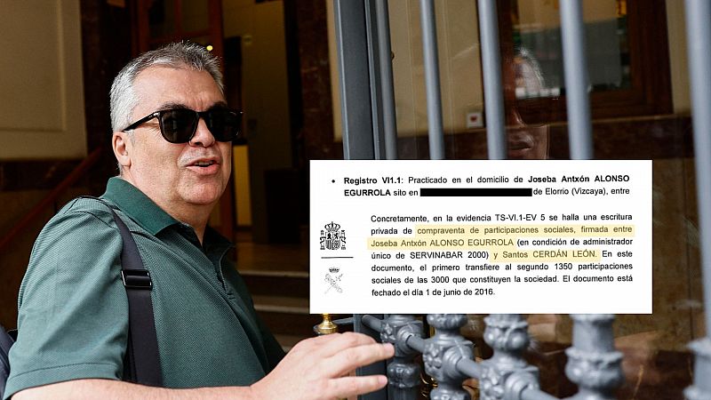 La UCO halla una escritura de compra de acciones a nombre de Cerdán de Servinabar, empresa clave en la trama Koldo