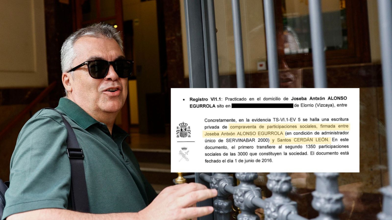 Cerdán adquirió el 45% de Servinabar, empresa vinculada a la trama - Telediario 1 | Ver