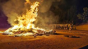Els Bombers posen especial atenci a les zones forestals durant la revetlla de Sant Joan