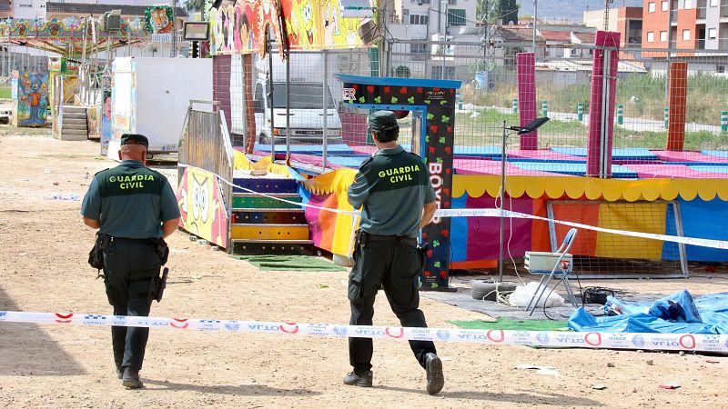 Dos detenidos por la muerte de una niña electrocutada en una atracción de feria en las fiestas de Alquerías, Murcia
