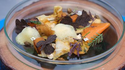 Receta de ravioli de calabaza asada con salsa de bergamota de MasterChef 13