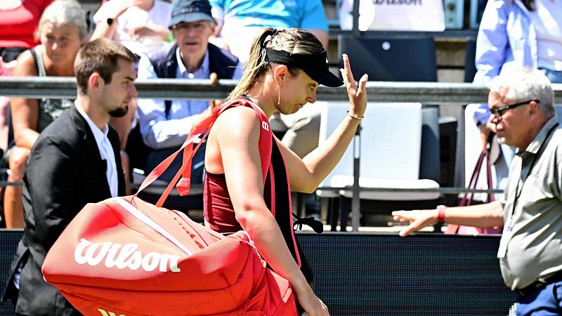 Paula Badosa se retira en cuartos del Abierto de Berlín y siembra dudas a una semana de Wimbledon