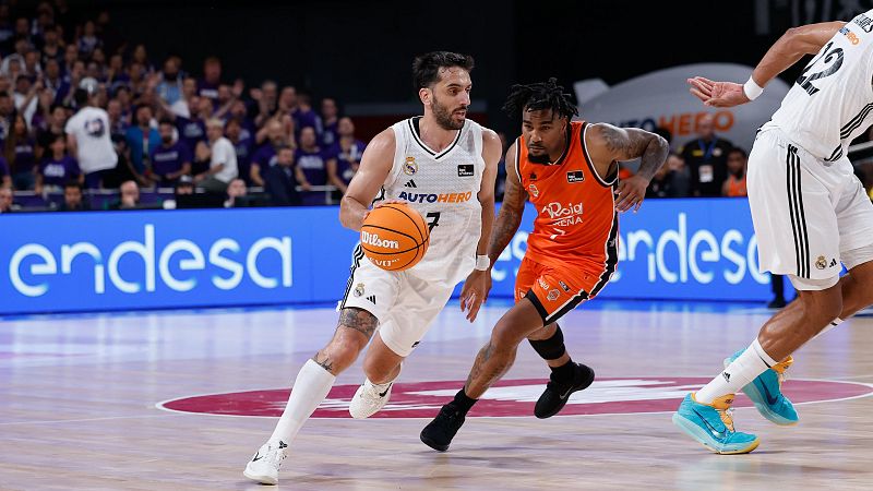 El Real Madrid gana el primer partido de la final de la Liga Endesa contra Valencia Basket