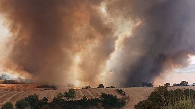 La Generalitat ordena confinarse a los vecinos de Cervera por el incendio de Granyena