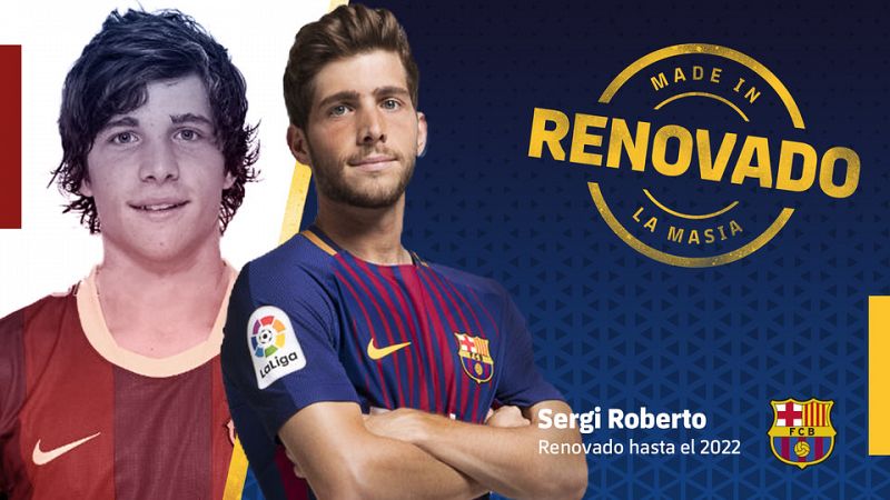 Sergi Roberto renueva con el Barça hasta 2022