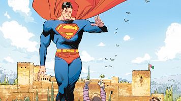 Detalle de la portada de 'Superman en Granada' (Panini)