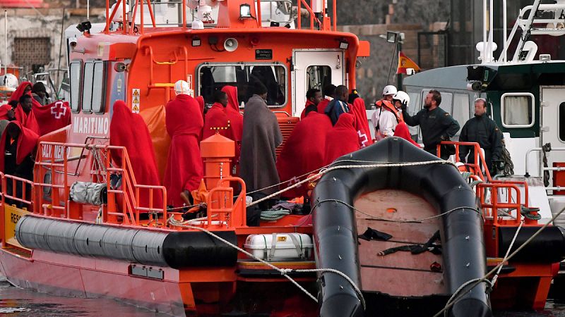 La llegada de inmigrantes a España en 2017 dobló la del año anterior