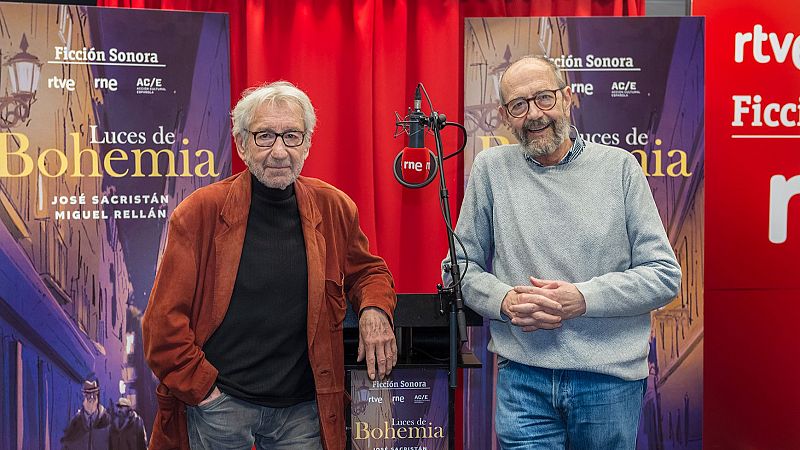 RNE estrena el último capítulo de la ficción sonora 'Luces de bohemia' y entrevista a José Sacristán y Miguel Rellán
