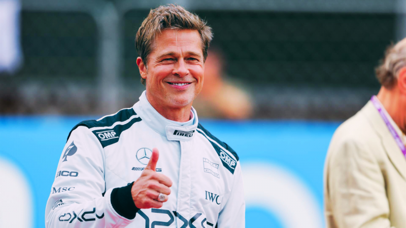 Brad Pitt quema rueda y se divierte como piloto de carreras en 'F1: La pelcula'