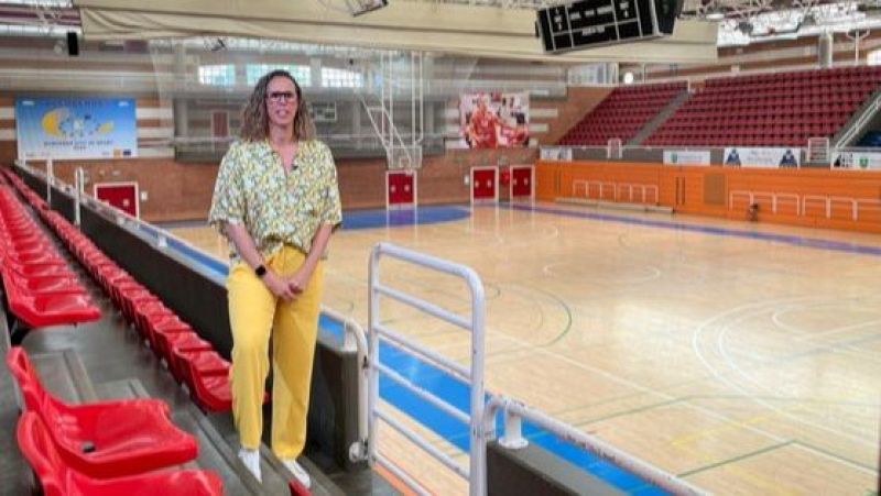 Amaya Valdemoro, antes de la entrevista