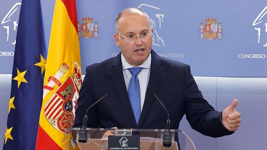 El todava portavoz del PP en el Congreso y futuro secretario general del Partido Popular, Miguel Tellado