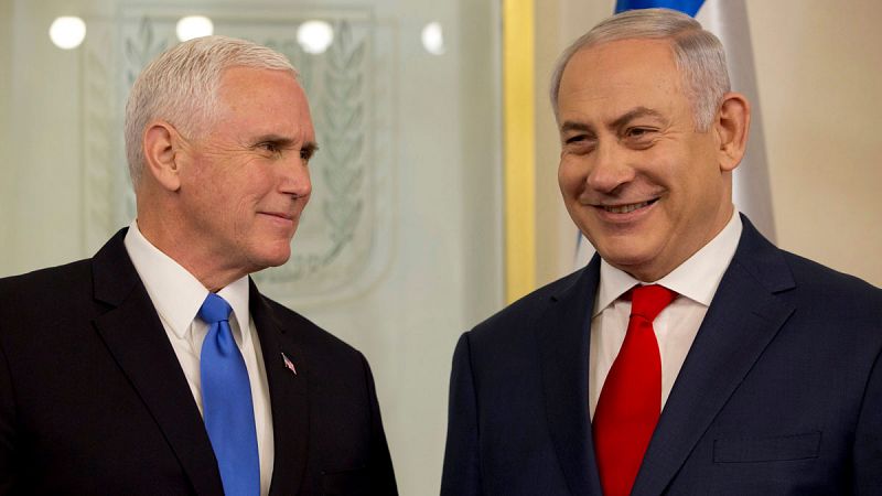 El vicepresidente de EE.UU. anuncia que se adelanta a 2019 el traslado a Jerusalén de su embajada
