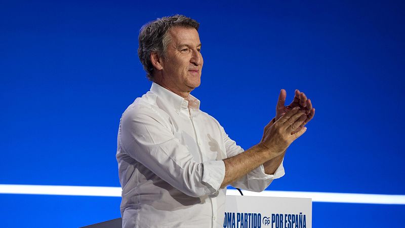 Un PP sin fisuras encumbra de nuevo a Feijóo para plantar cara a Sánchez y sacar a España de "la oscuridad"