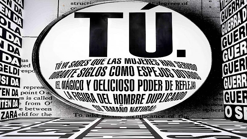 Barbara Kruger invita a la reflexin en el Guggenheim