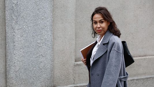 La expresidenta de ADIF Isabel Pardo de Vera a su llegada al Tribunal Supremo en calidad de testigo