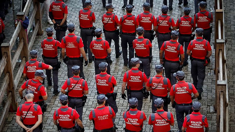 Las denuncias policiales descienden un 37% de media en los dos primeros das de los Sanfermines 2025