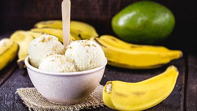 La receta de María Lo contra el calor: Helado de mango y plátano ¡sin heladera!