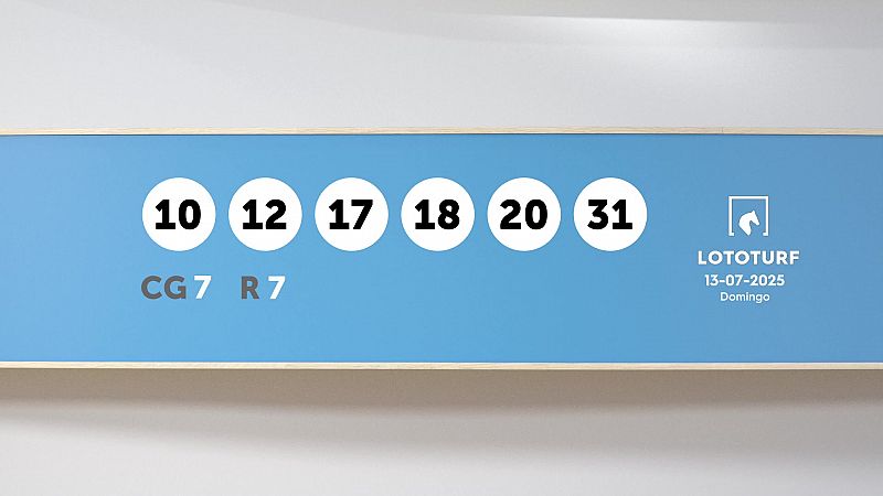 Sorteo de Lototurf y Quíntuple Plus del domingo 13 de julio
