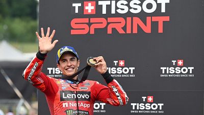 Marc Mrquez vence en la carrera al sprint de Brno.