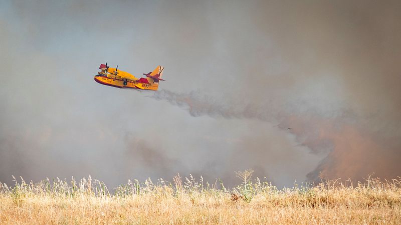 El incendio en Méntrida, Toledo, ya está en fase de control tras quemar más de 3.200 hectáreas