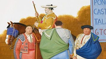Las obras del colombiano Fernando Botero se exhiben en el Guangdong Museum of Art