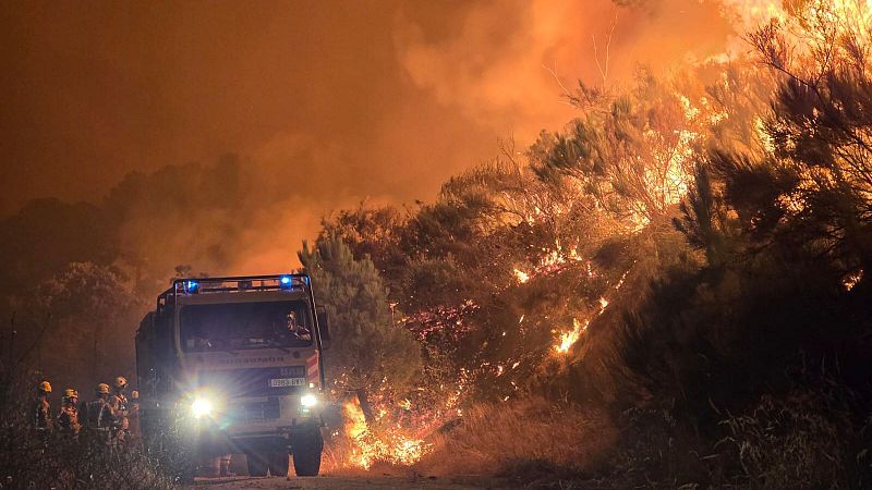Incendio en la localidad abulense de El Arenal.