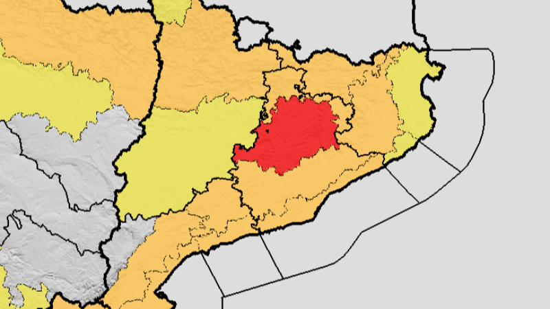 Avisos per fortes tempestes i possibilitat de calamarsa a bona part de Catalunya