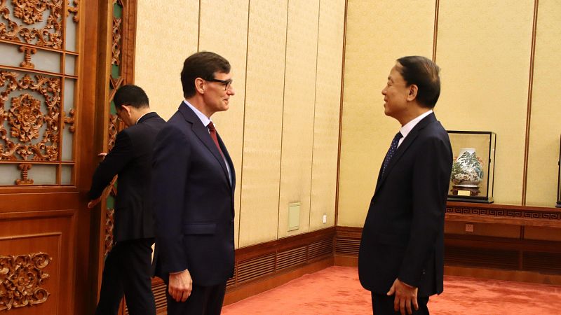 Salvador Illa anuncia l'obertura d'una nova delegació del Govern a la Xina.