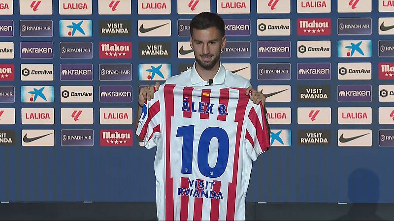 Álex Baena, en su presentación: "Voy a tatuarme más de un título con el Atlético"